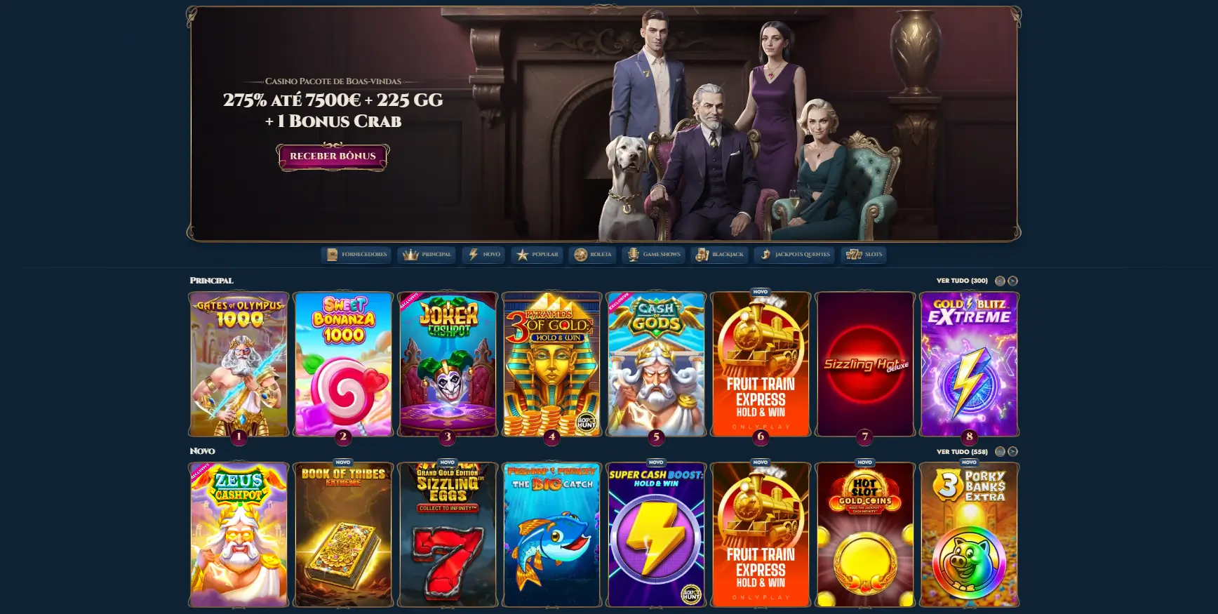 Imagem do lobby do casino